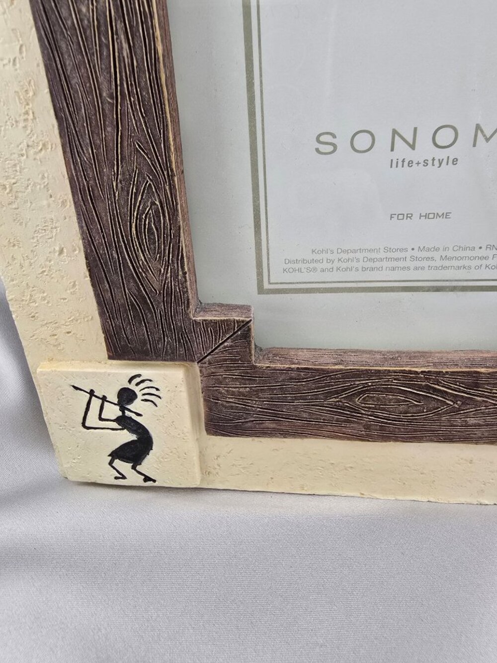 Sonoma Kokopelli Resin 4x6 Picture Frame Wood Like Texture 3D - Picture 2 of 9